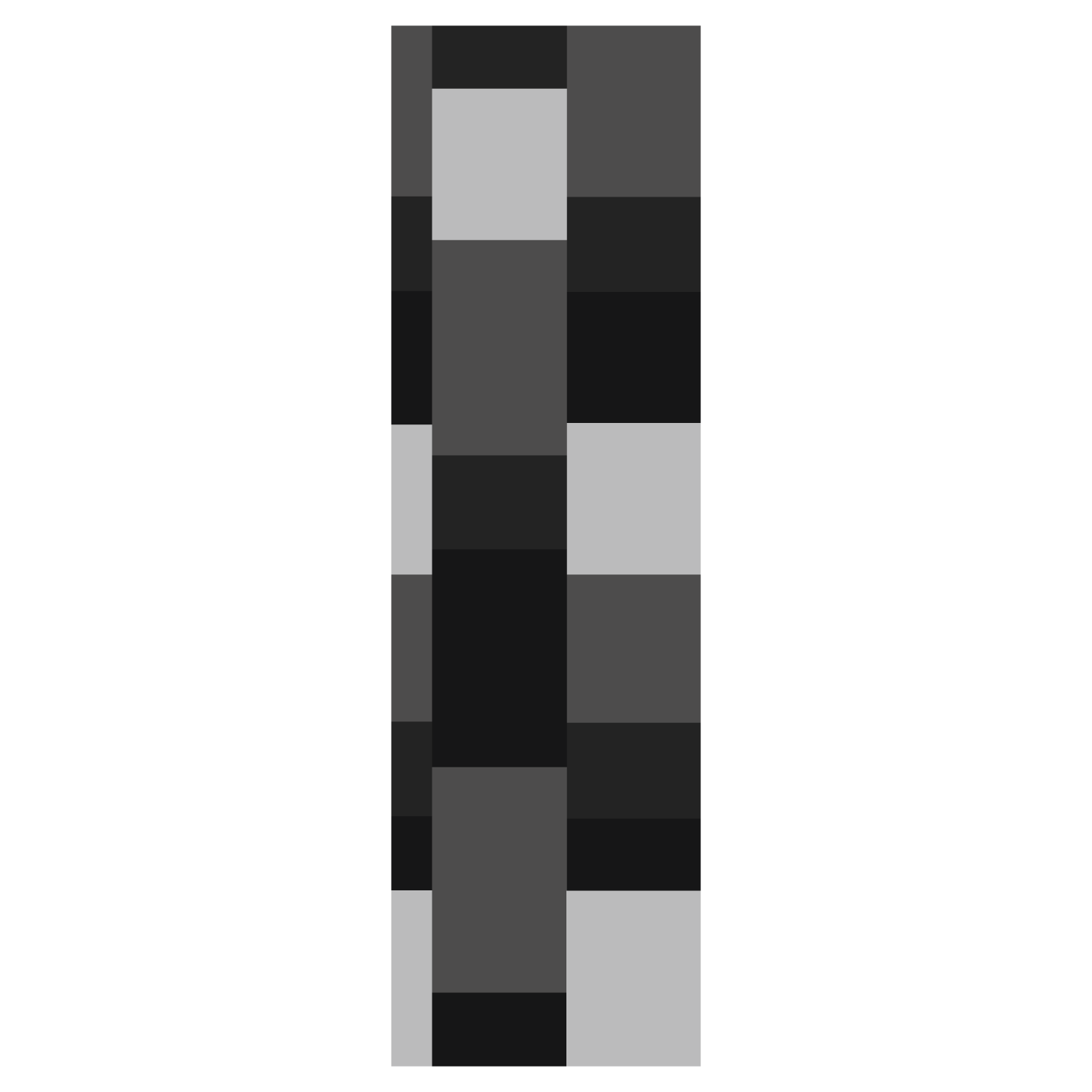  Termoarredo idraulico 180x51 cm interasse mm 50 Modello 'Almost Black' Termocrea