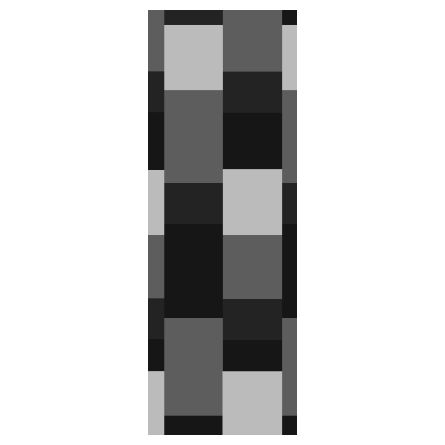  Termoarredo idraulico 180x59 cm interasse mm 50 Modello 'Almost Black' Termocrea