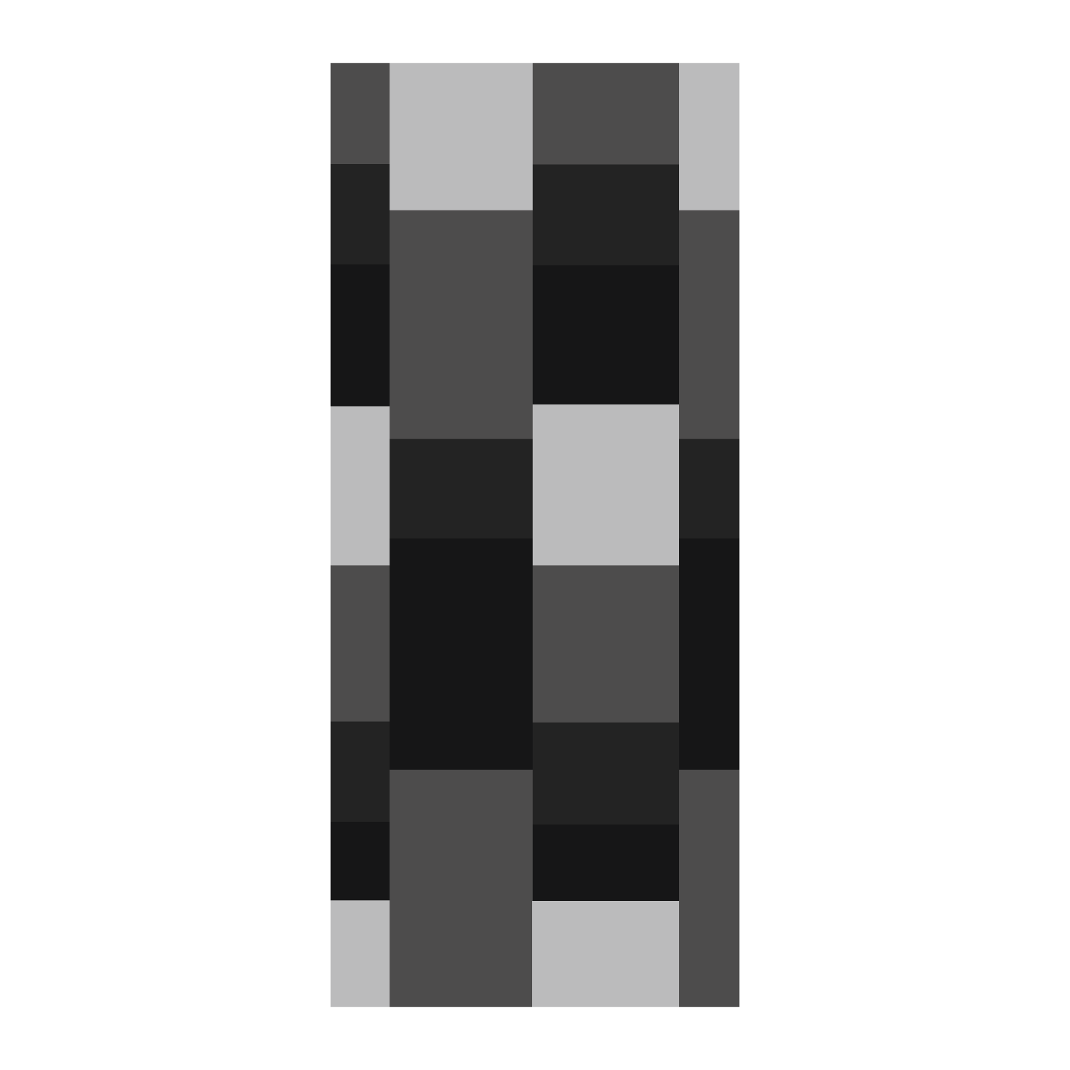  Termoarredo idraulico 180x74 cm interasse mm 50 Modello 'Almost Black' Termocrea