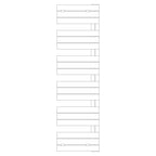 Termoarredo idraulico modello Alba di Lazzarini 1730x500 - Bianco