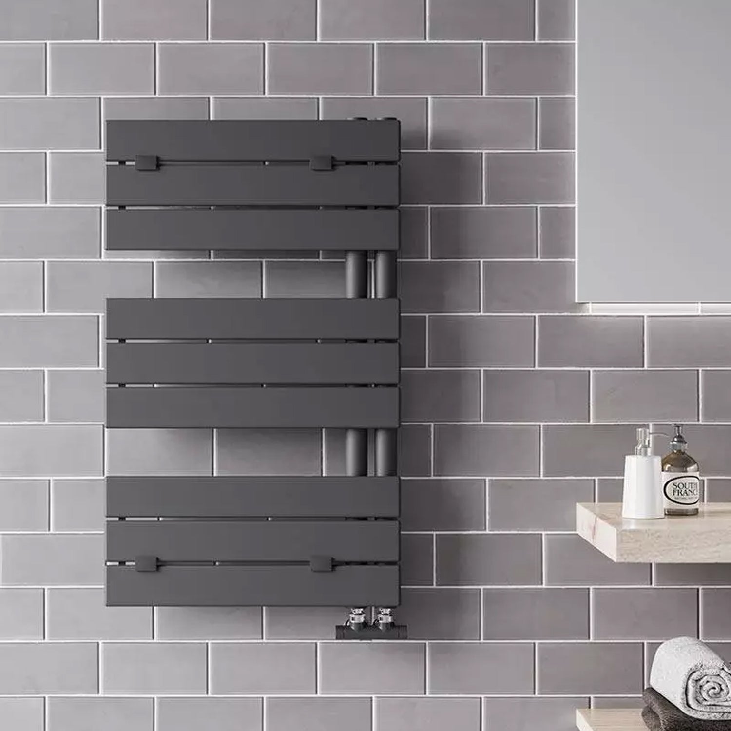 Termoarredo idraulico modello Alba di Lazzarini 830x500 - Antracite