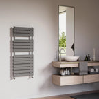 Termoarredo idraulico modello Palermo di Lazzarini 1213x500 - Nero Opaco