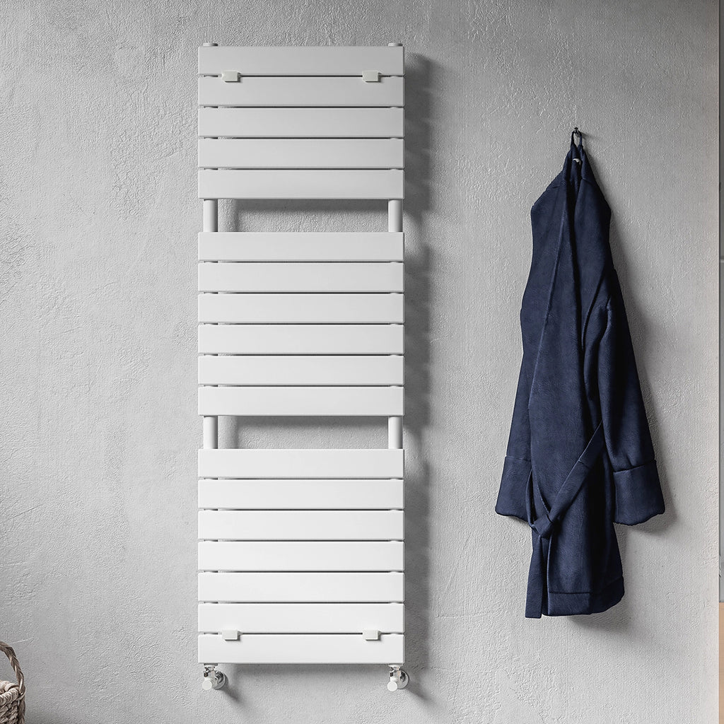 Termoarredo idraulico modello Palermo di Lazzarini 1512x500 - Bianco