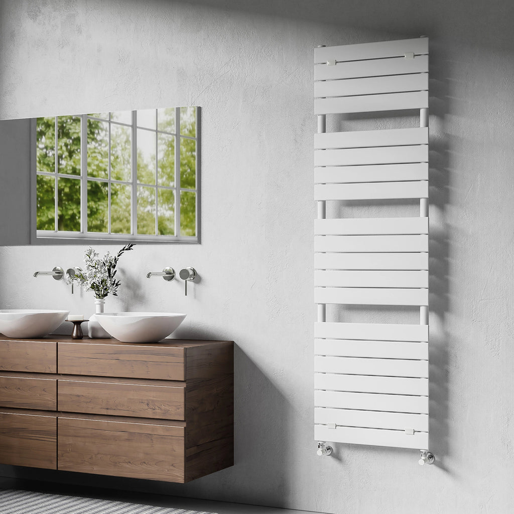 Termoarredo idraulico modello Palermo di Lazzarini 1738x500 - Bianco