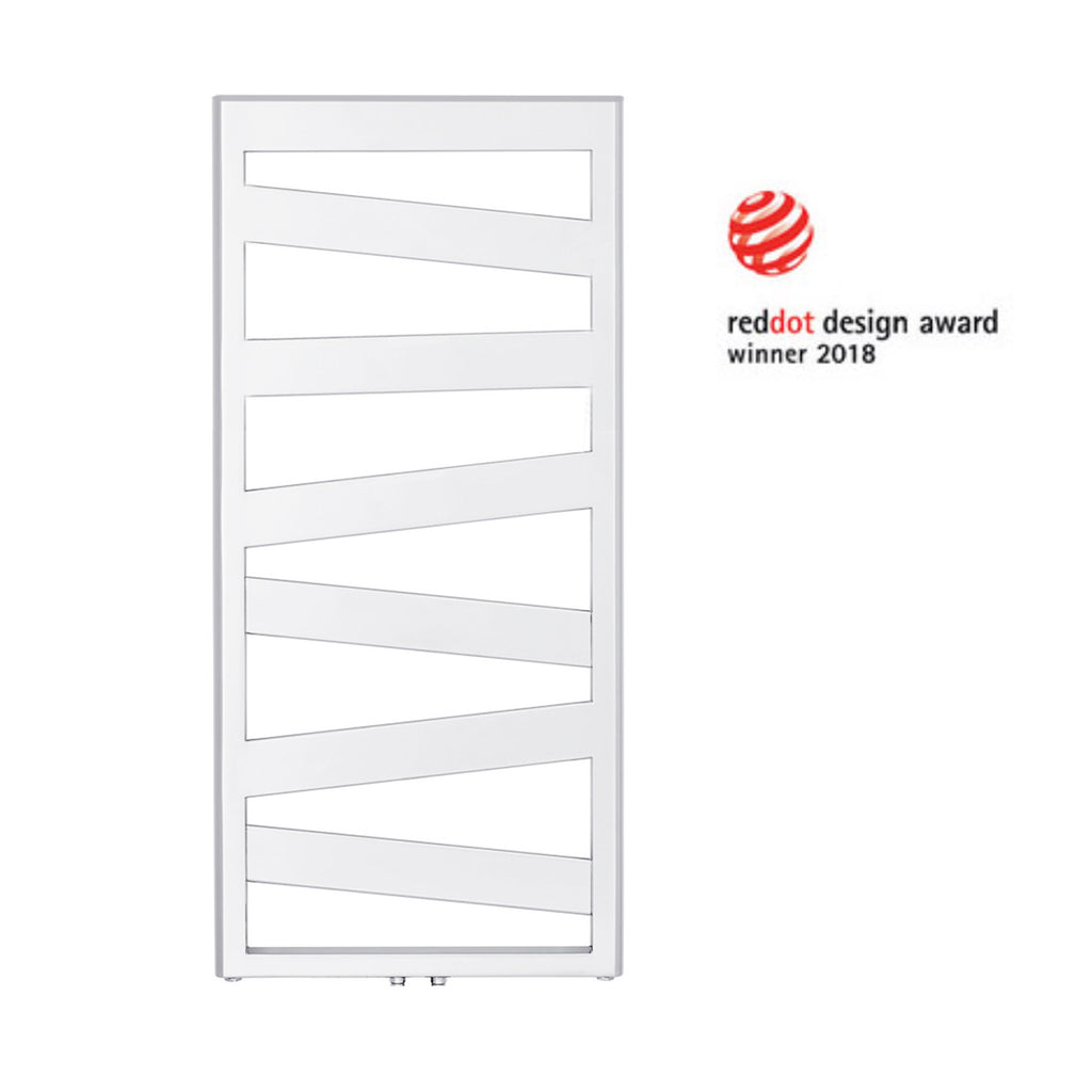 Termoarredo in acciaio Bianco Zehnder modello Ribbon H. 965 x L. 500 mm