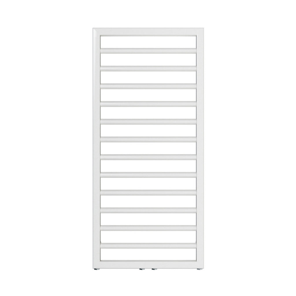 Termoarredo in acciaio con elementi tondi Bianco Zehnder modello Subway H. 973 x L. 450 mm