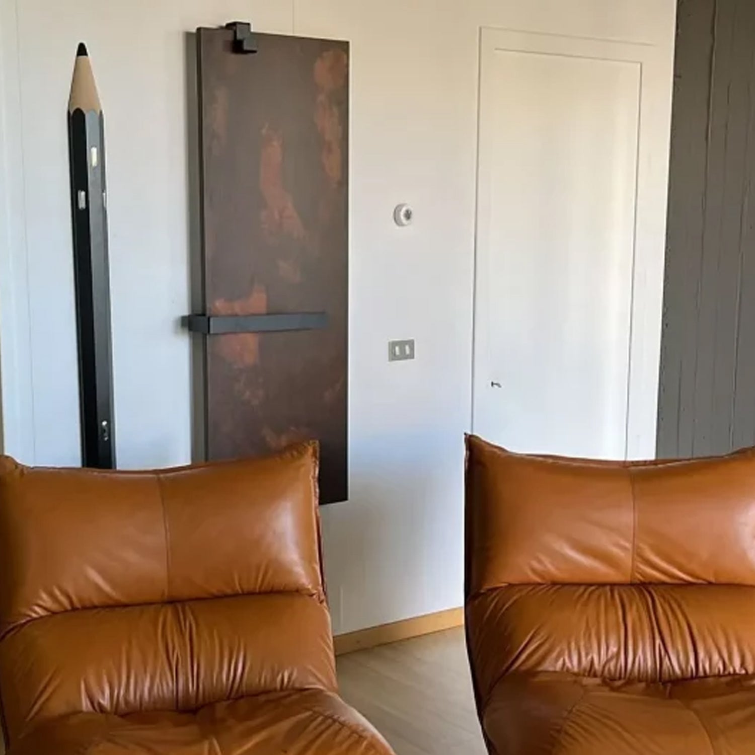 Termoarredo elettrico a piastra modello Perfetto 150x55 cm - Rusty