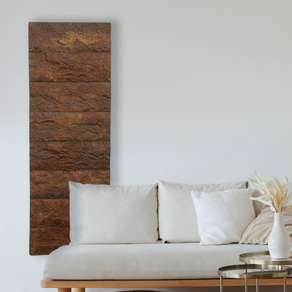 Termoarredo elettrico a piastra modello Toscana 110x30 cm - Rusty