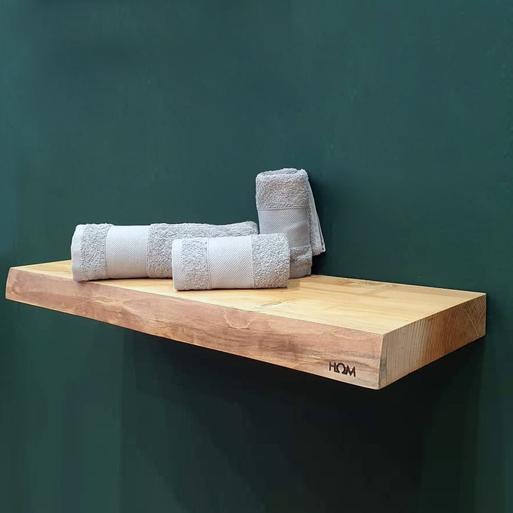 Mensola scaldante modello Segreto serie legno con colpo scaldante in ceramica 150W cm 75x24