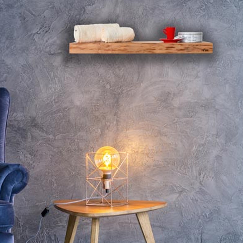 Mensola scaldante modello Segreto serie legno con colpo scaldante in ceramica 150W cm 75x24