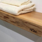 Mensola scaldante modello Segreto serie legno con colpo scaldante in ceramica 150W cm 75x24