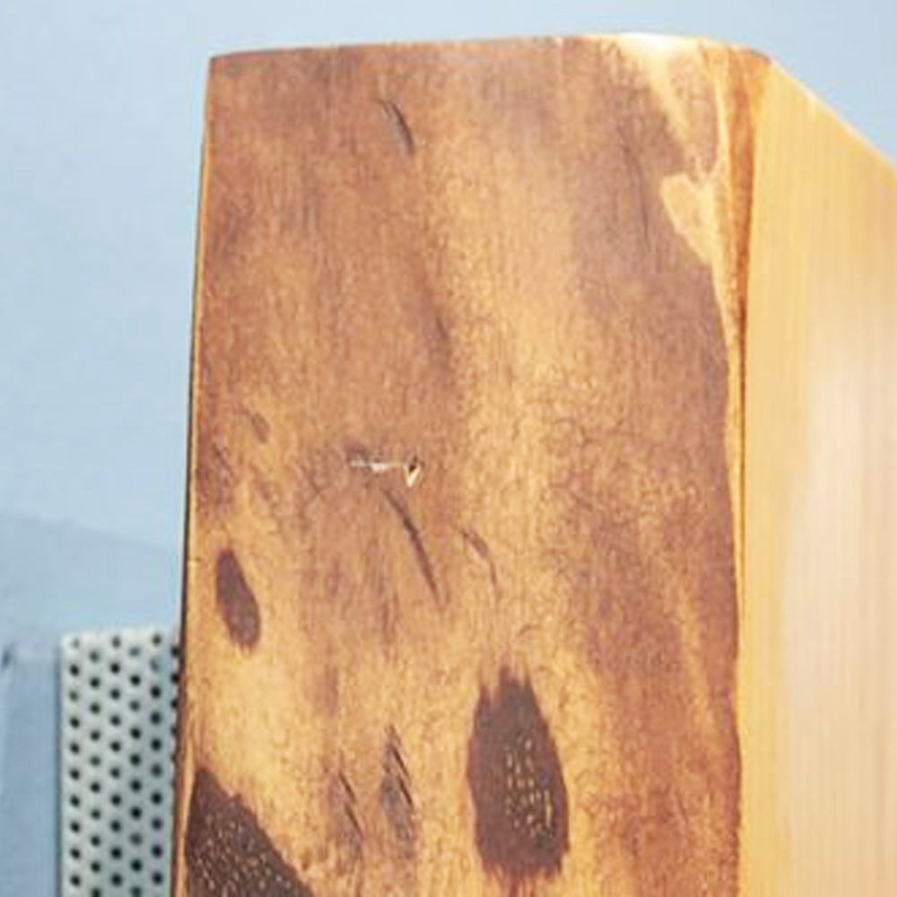 Mensola scaldante modello Segreto serie legno con colpo scaldante in ceramica 150W cm 75x24