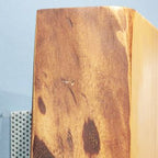 Mensola scaldante modello Segreto serie legno con colpo scaldante in ceramica 150W cm 75x24