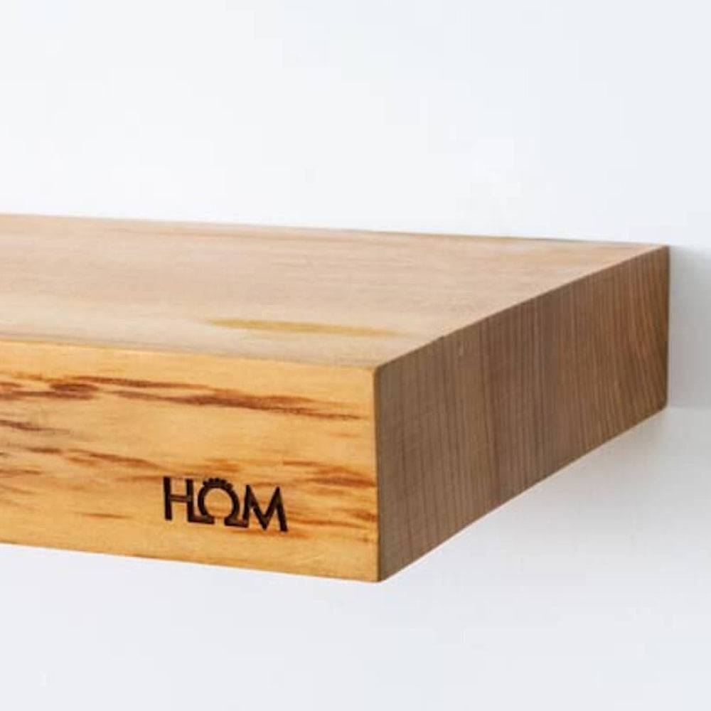 Mensola scaldante modello Segreto serie legno con colpo scaldante in ceramica 150W cm 75x24