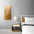 Scaldasalviette elettrico modello Xilo Verticale 500 Watt serie legno con porta asciugamani cm 40x8x80h Hom Warm