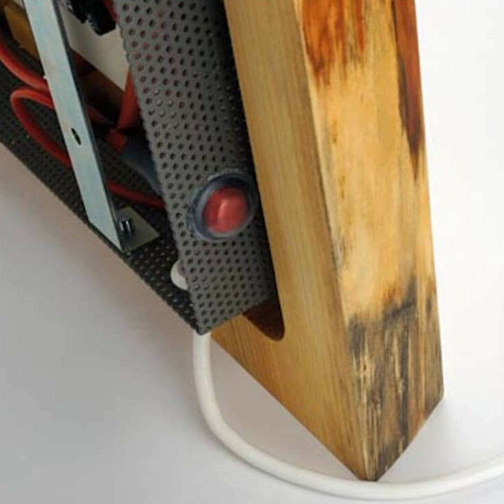 Termoarredo elettrico modello Xilo L 500 Watt serie legno cm 45x10x147h Hom Warm