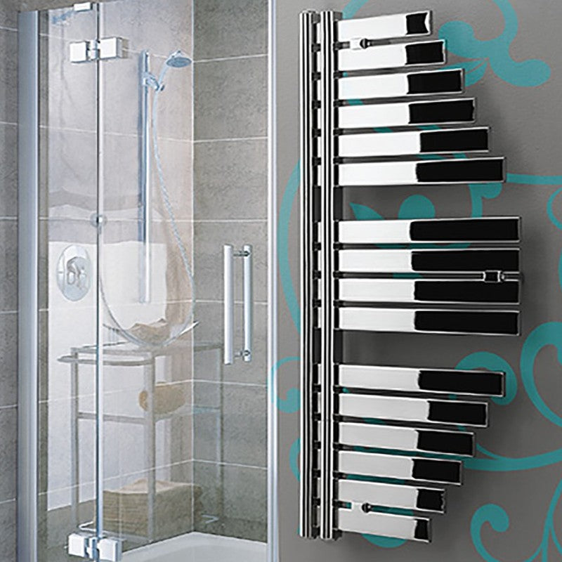 Termoarredo scaldasalviette Lazzarini Spinnaker cromato 1460x547 interasse 50