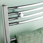 Termoarredo Lazzarini Sanremo curvo 690x500 interasse 450 cromato