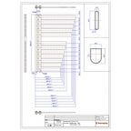 Termoarredo scaldasalviette Lazzarini Randa  1460x590 interasse 50 bianco