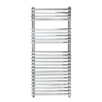 Termoarredo design acciaio cromo Aton tubi tondi orizzontali altezza 1100 mm