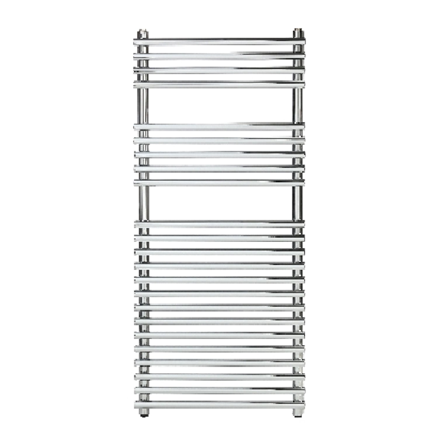 Termoarredo design acciaio cromo Aton tubi tondi orizzontali altezza 1100 mm