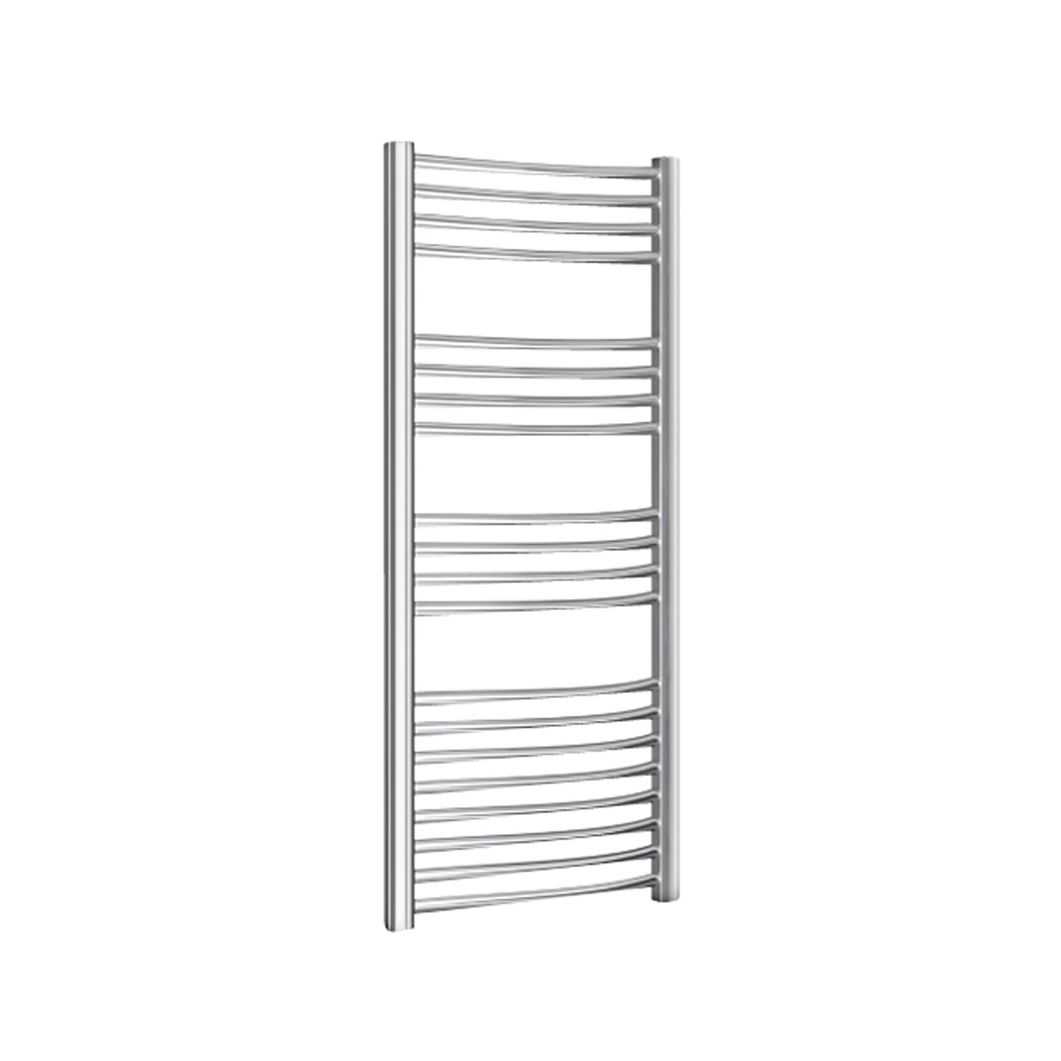 Versione outlet - Termoarredo bagno linea Kalura cromato curvo h. 1500 - Interasse 400 mm