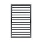 Termoarredo in acciaio con elementi tondi Nero Opaco Zehnder modello Subway H. 973 x L. 450 mm