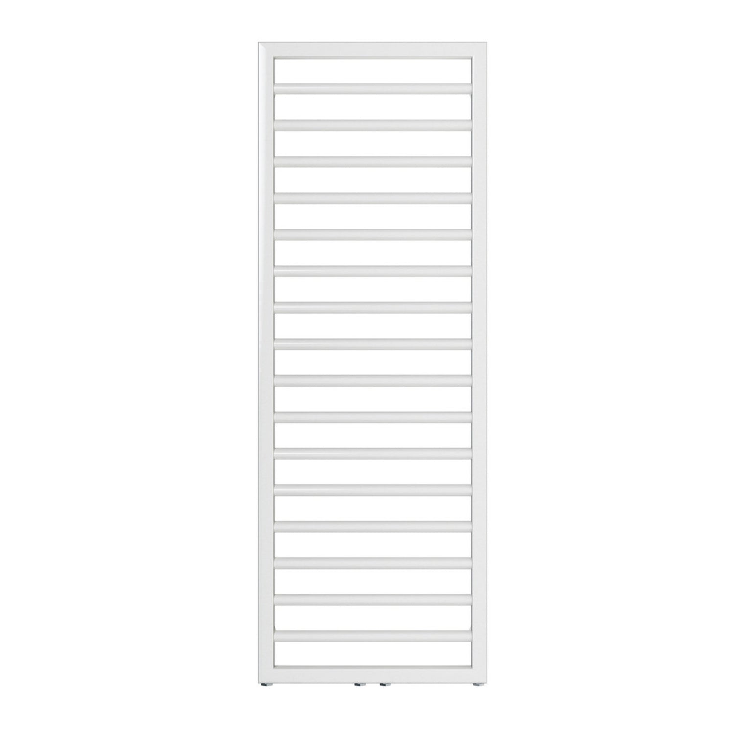 Termoarredo in acciaio con elementi tondi Bianco Zehnder modello Subway H. 1261 x L. 600 mm