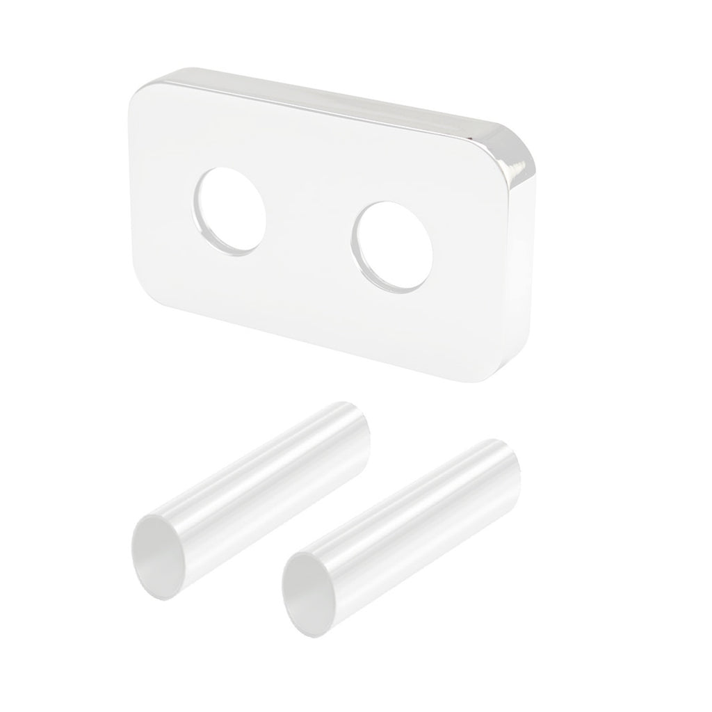 Valvola-detentore Arreda Compact per interasse 50 mm con kit copritubo bianco