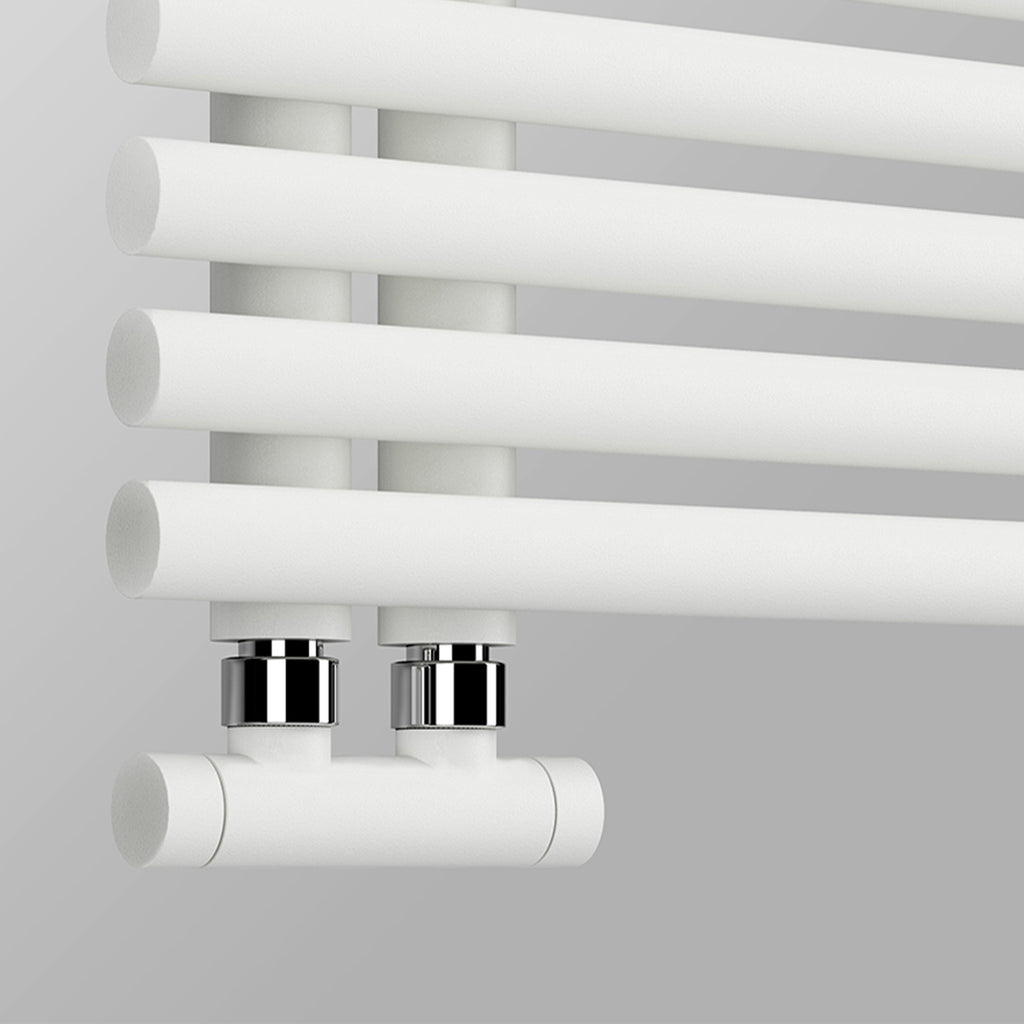 Termoarredo a bandiera 1120x500 mm interasse 50 mm modello Bari finitura Bianco