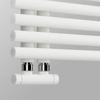 Termoarredo a bandiera 1120x500 mm interasse 50 mm modello Bari finitura Bianco