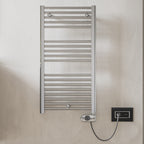 Termoarredo elettrico Lazzarini Cortina EVO cromato 920x480 con termostato