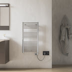 Termoarredo elettrico Lazzarini Cortina EVO cromato 920x480 con termostato
