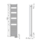 Termoarredo Elettrico Zehnder modello Aura H. 1940 - Bianco 1000 Watt