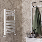 Termoarredo Lazzarini modello Merano Curvo 803x500 mm - Bianco