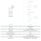 Termoarredo Lazzarini modello Merano Curvo 803x500 mm - Bianco