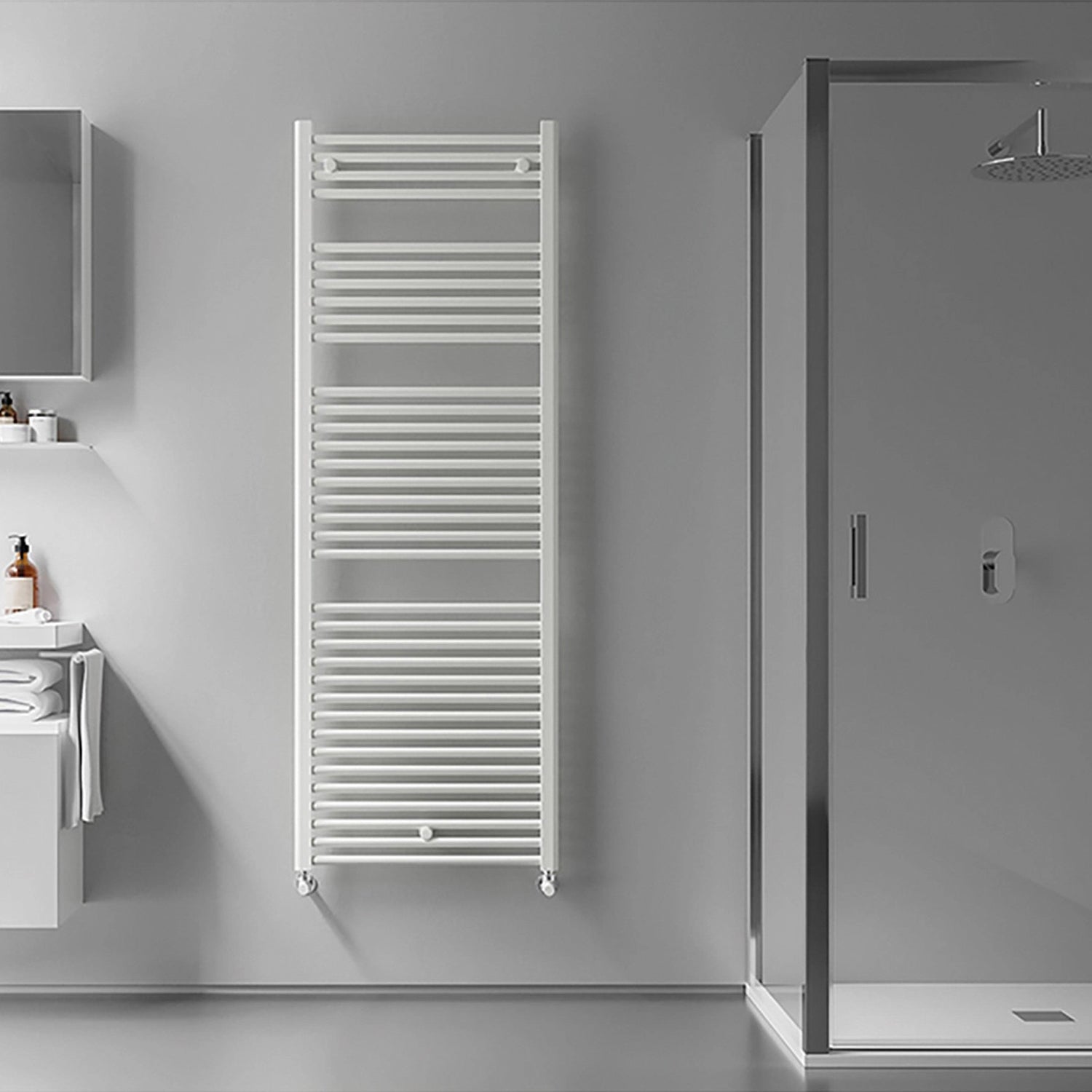 Termoarredo modello Sanremo Dritto di Lazzarini 1703x600 mm - Bianco