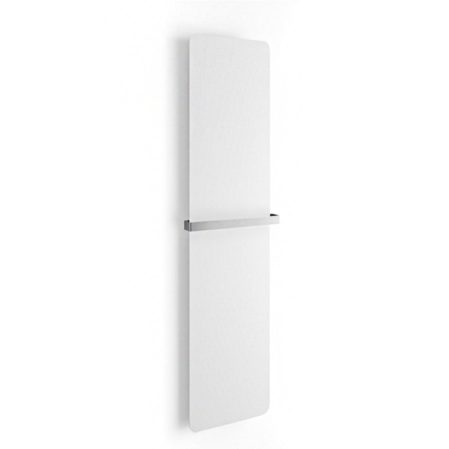 Termoarredo elettrico a muro in acciaio al carbonio collezione Caligo di Lineabeta colore bianco cm 47x179