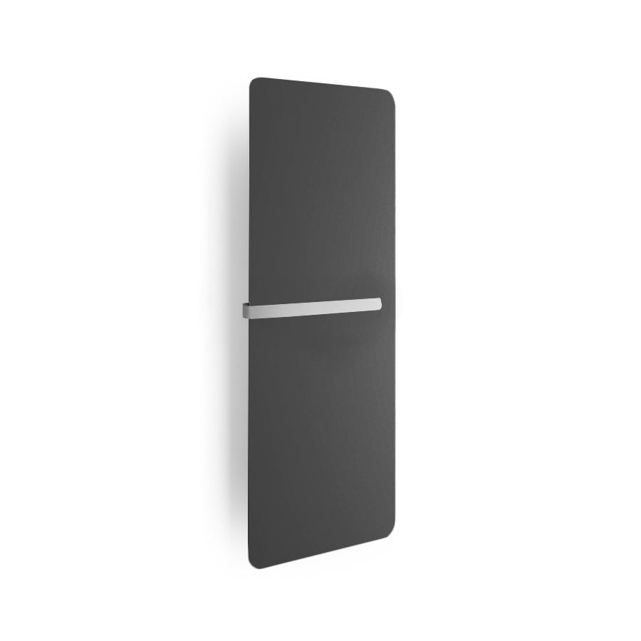 Termoarredo idraulico 662 Watt a muro in acciaio al carbonio collezione Caligo di Lineabeta colore antracite cm 47x119