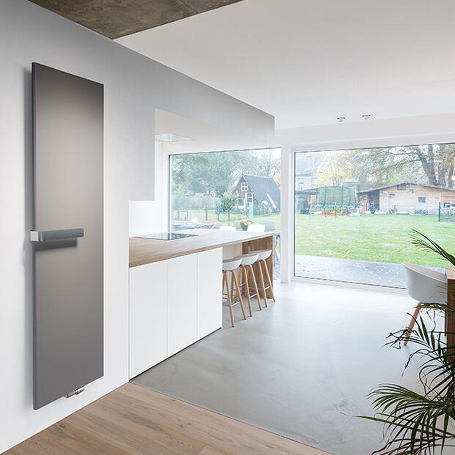  Termoarredo elettrico a piastra verticale modello E-Termocrea Smart bianco 1420x520 mm