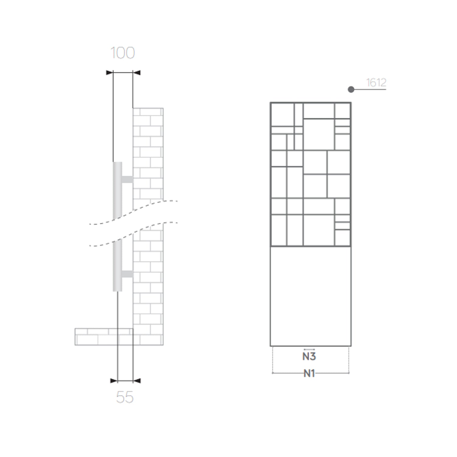 Radiatore d'arredo Patchwork Lazzarini 161