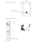 Termoarredo a piastra modello Perfetto 150x55 cm interasse 5 cm - Bianco