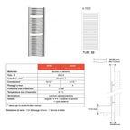 Termoarredo Curvo Roma di Lazzarini 1512x450 interasse 405 - Cromato