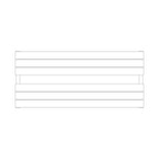 Termoarredo idraulico modello Genova di Lazzarini 534x1200 finitura Bianco