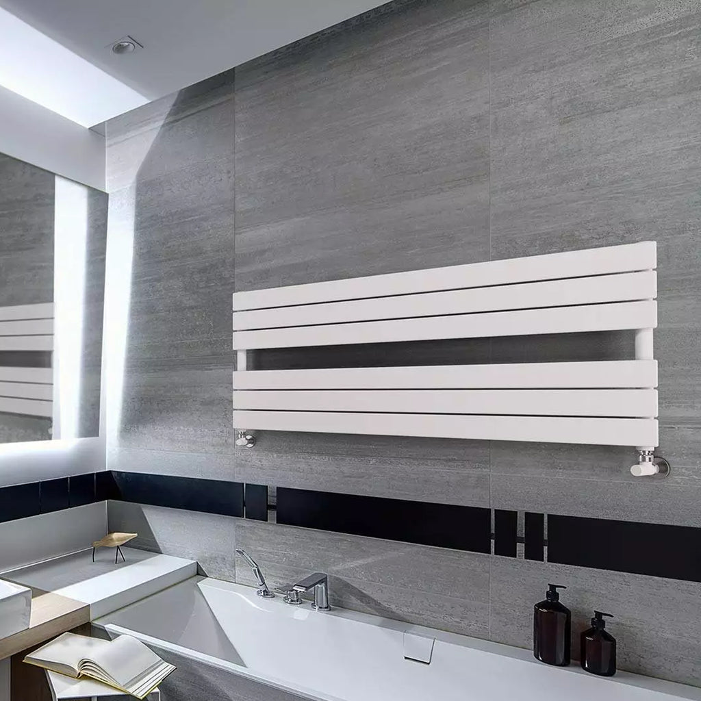 Termoarredo idraulico modello Genova di Lazzarini 534x1200 finitura Bianco