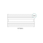 Termoarredo idraulico modello Genova di Lazzarini 534x1200 finitura Bianco