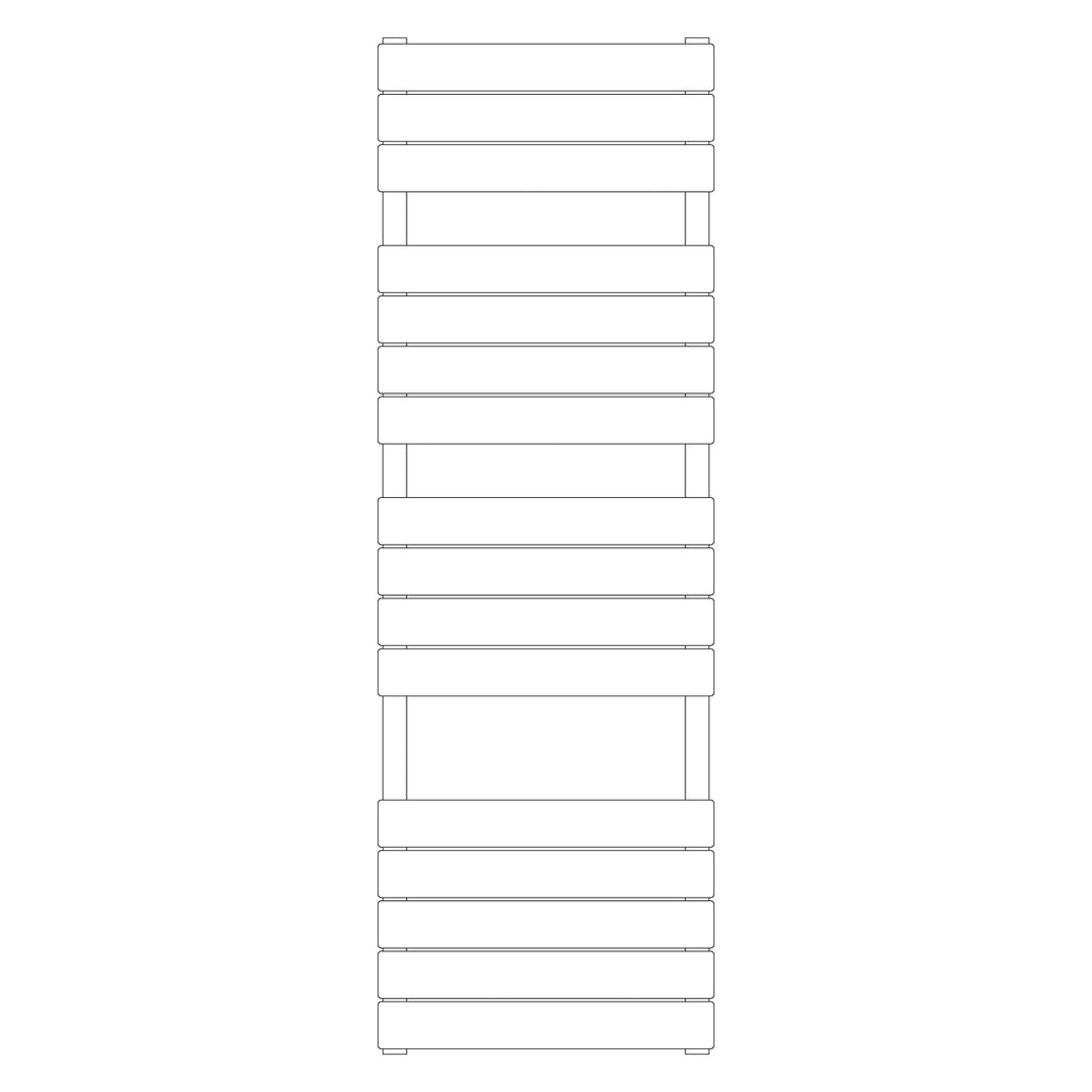 Termoarredo idraulico modello Egadi di Lazzarini 1512x500 mm B-Brass