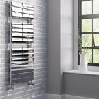 Termoarredo scaldasalviette Lazzarini Palermo cromato 840x500 mm interasse 450