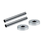 Kit copritubo per radiatori e termoarredo di qualsiasi interasse cromo lucido