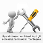 Termoarredo scaldasalviette bianco adatto per spazi piccoli 1230X400 interasse 350